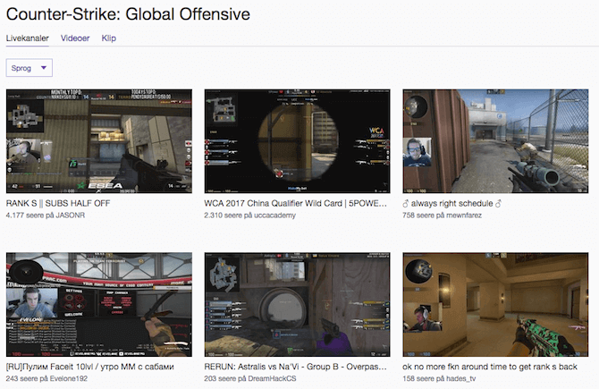 Counter Strike på twitch.tv Counter Strike twitch.tv