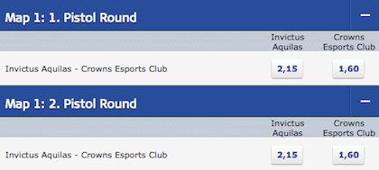 Counter Strike odds på Pistol Rounds Counter Strike odds på Pistol Rounds