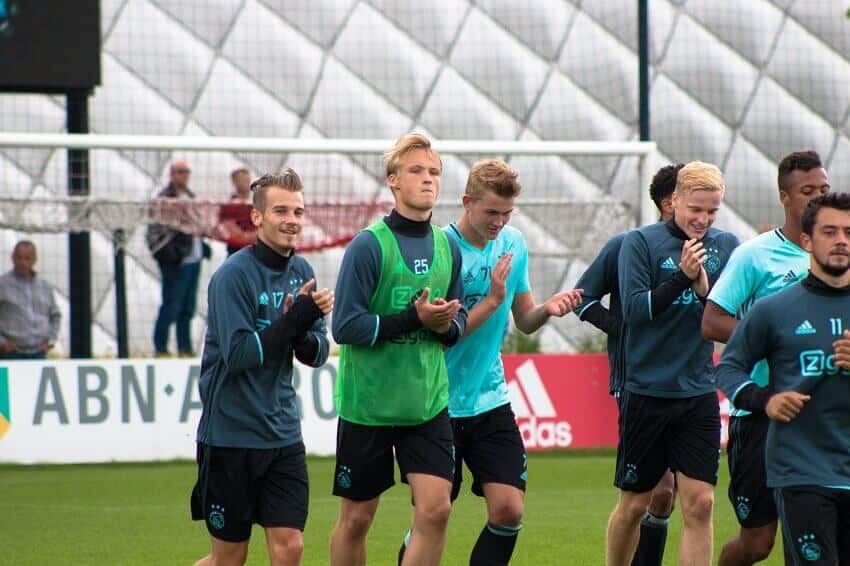 Kasper Dolberg Kasper Dolberg træning i Ajax