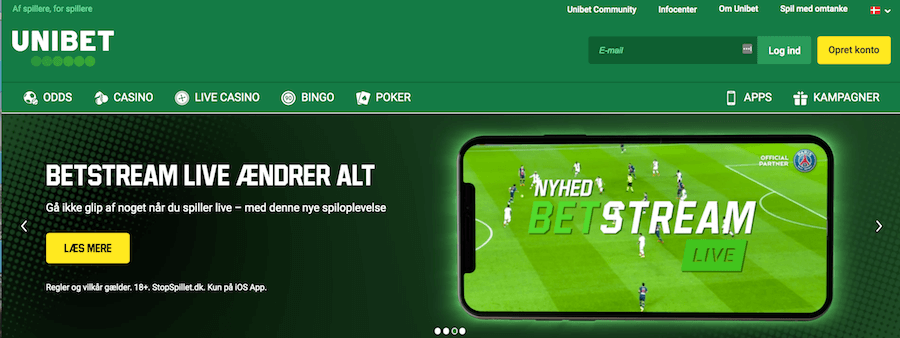 Unibet livestream