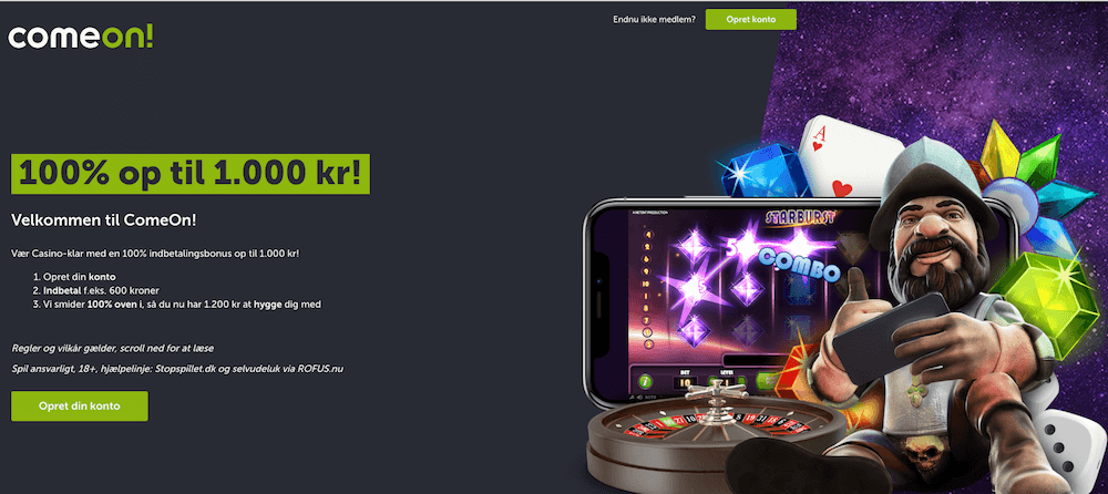 comeon casino velkomstbonus