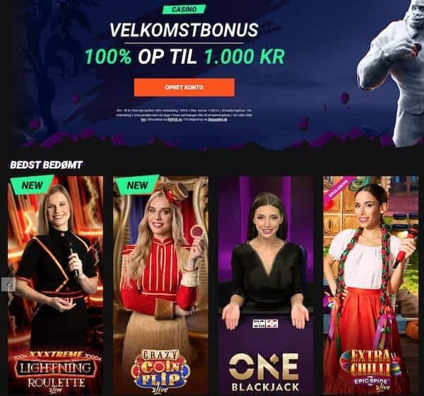 Betinia live casino