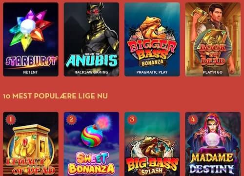 Spilleboden casino spil
