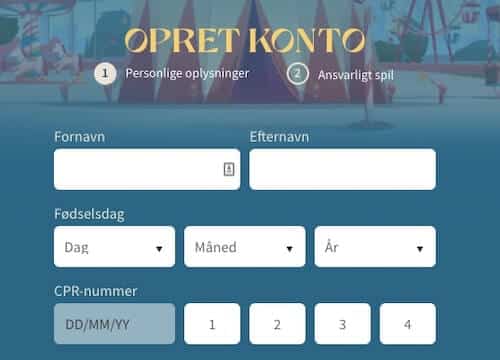 Opret konto hos Spilleboden