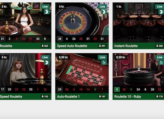 Unibet live casino