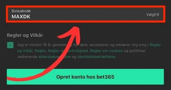 Bet365 bonuskode